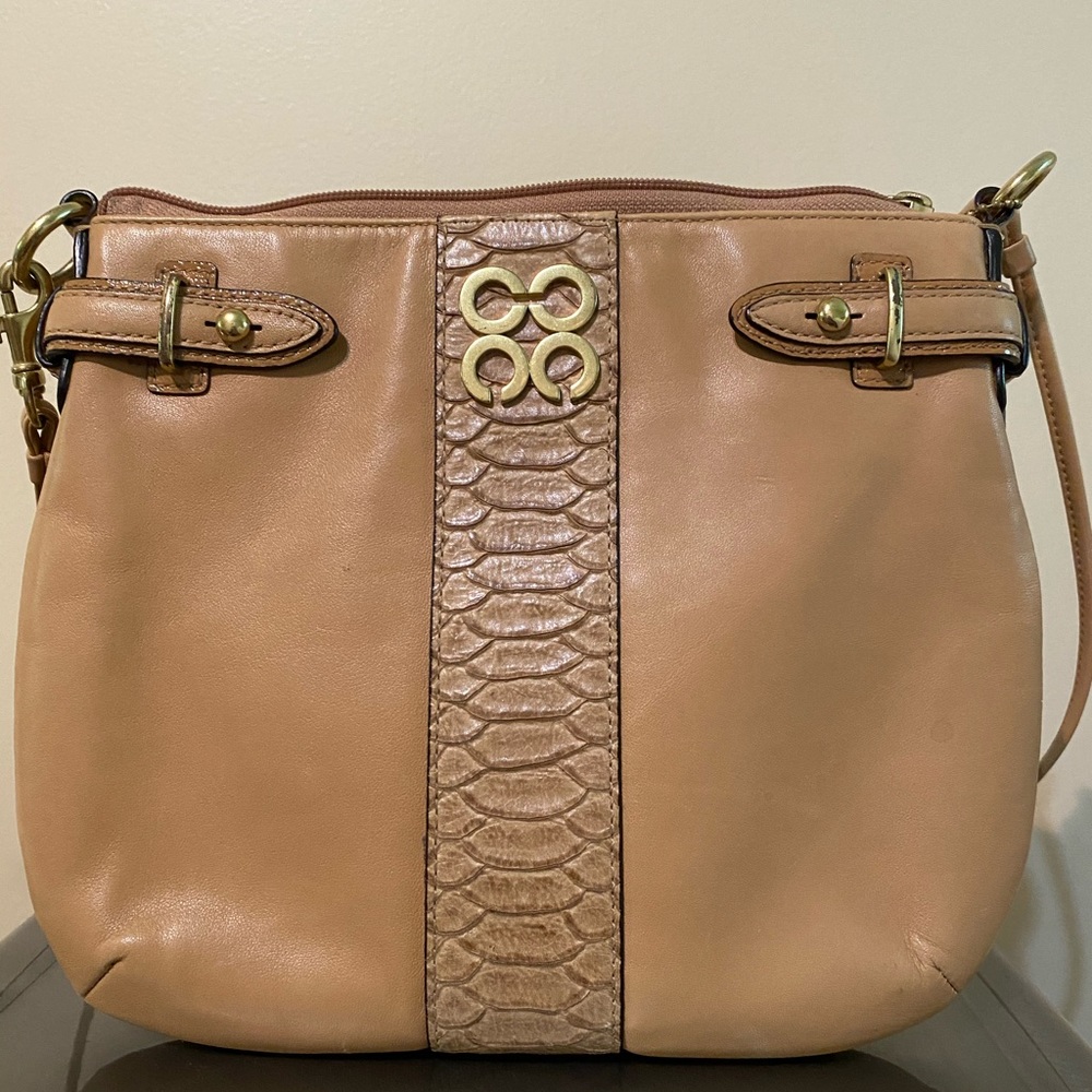 Coach Tan Snakeskin Crossbody